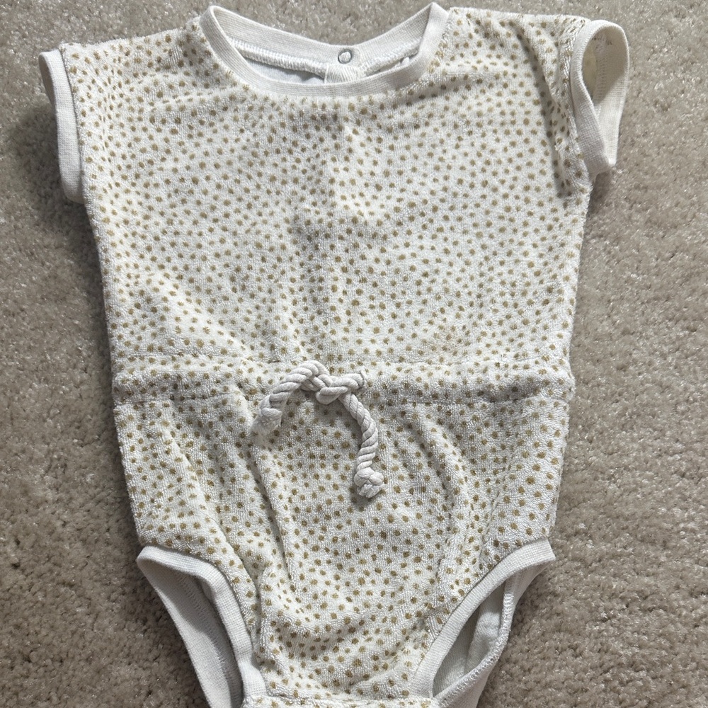 Quincy Mae Polka Dot Kids Romper